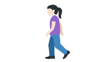 Woman Walking Sticker by EmojiVid