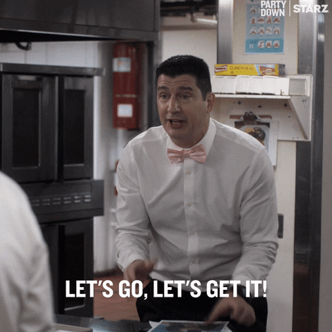 Encouraging Lets Go GIF by Party Down
