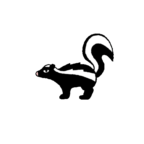 Stink Skunk Sticker by Jasper Van Gestel for iOS & Android | GIPHY
