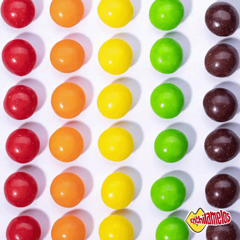 enchilamelos rainbow colors colores skittles GIF