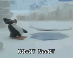 Gif of Pingu saying "noot noot"