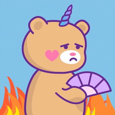 Heat Wave Help GIF by Jessica Lau