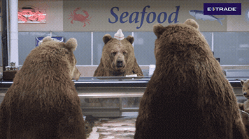 Shopping Bears GIF