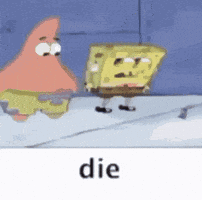 Spongebob Die GIF