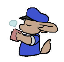 Chill Drinking Sticker