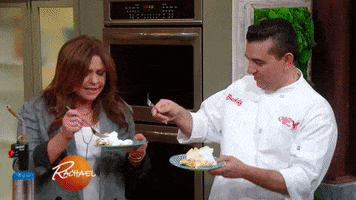 cake boss eating GIF by Rachael Ray Show