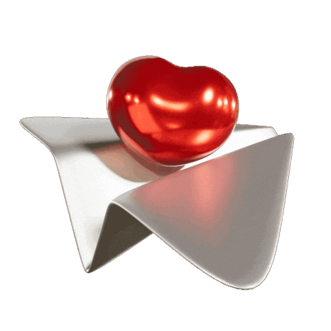 Airplane Love Sticker