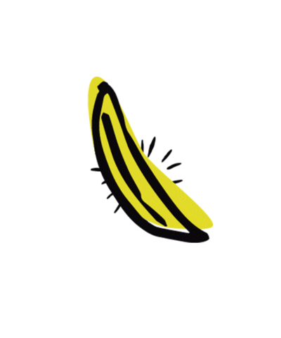 Food Banana Sticker by Nickelodeon LATAM