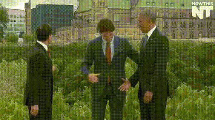 obama handshake pri trudeau engage GIF
