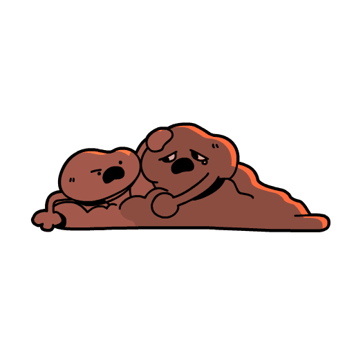 Cartoon Stone Sticker