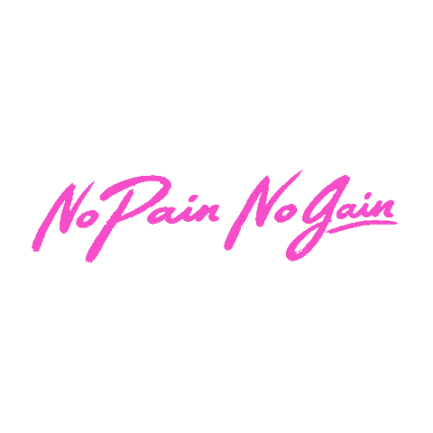 No Pain No Gain Leones Con Flow Sticker