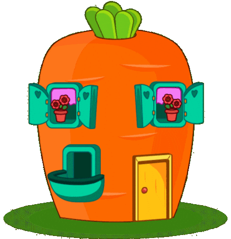 Carrot House Sticker by Tiny Minies