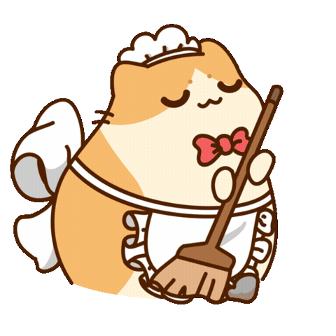 Tidy Up Clean House Sticker by Bichi Mao