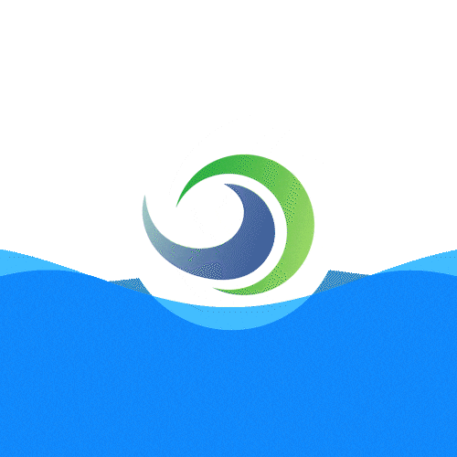 Wellen Sticker by Abwasserverband Welser Heide