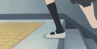 the girl who leapt through time jump GIF by Funimation