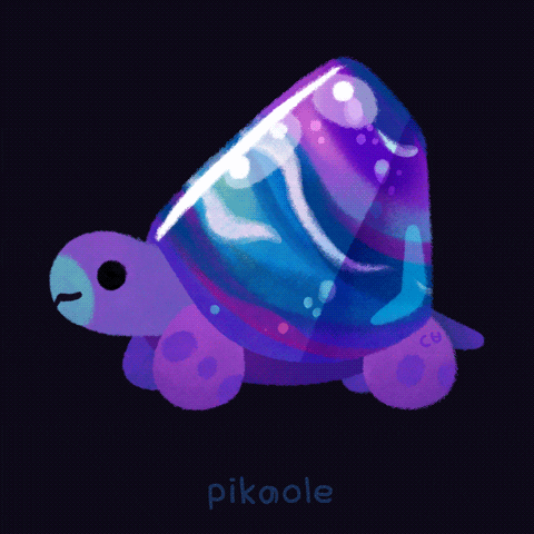Turtle Smile GIF by pikaole