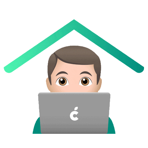 Working From Home Sticker by C3 Creative Code and Content GmbH