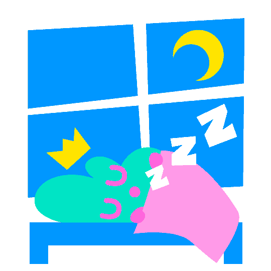Sleep Sleeping Sticker by Kioshi Shimabuku