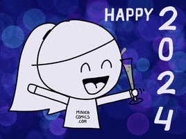 Happy New Year Nye GIF by Minka Comics