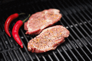 maguimedina10e3 #carne de cerdo #pork beef #grilled GIF