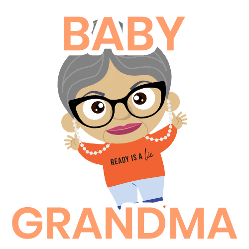 Angielee Babygrandma Sticker by Glittle Wonderland