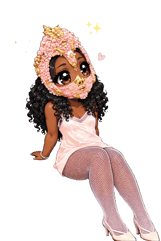 Pink Love Sticker by Kiara Jones