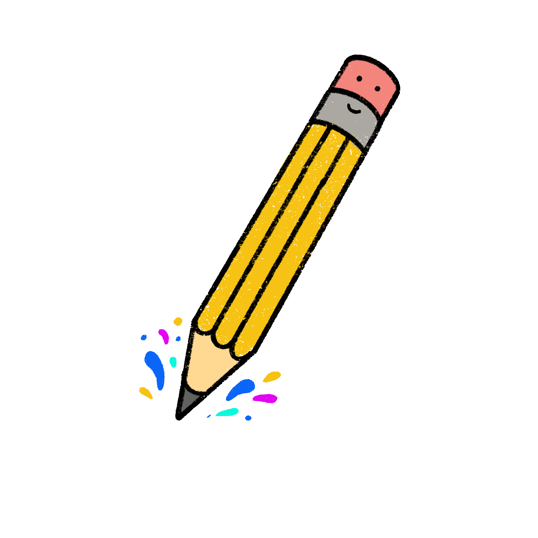 School Pencil Sticker for iOS & Android | GIPHY