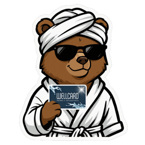 Bear Chill Sticker by New Mediacheck GmbH
