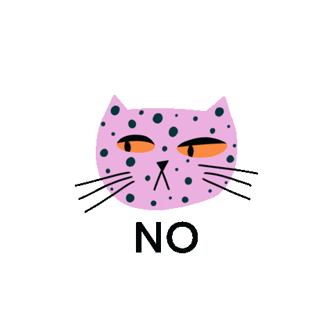 Cat No Sticker by celenink