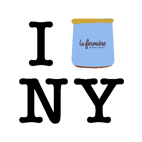 New York French Yogurt Sticker by La Fermière