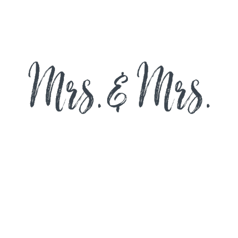 Mrsandmrs Sticker by byfrancescaxoweddings