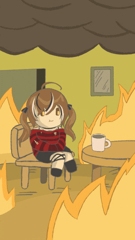 Fire Im Fine GIF