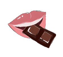 Chocolate Eating Sticker