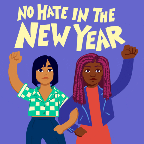 Happy New Year GIF by LA vs. Hate - Find & Share on GIPHY