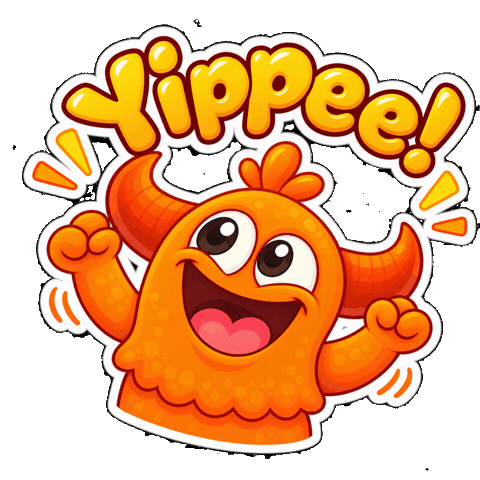 Happy Good Vibes Sticker by Momo & Tulus