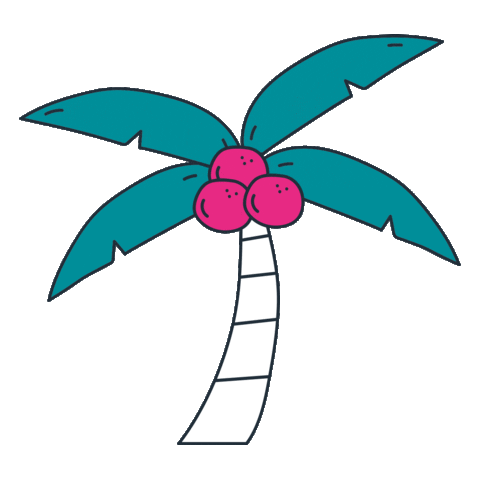 Summer Coconut Sticker by FederhenSchneider