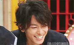 sato takeru showing off his pretty new smile GIF