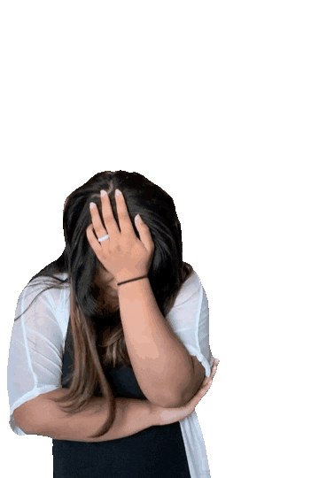 Face Palm Smh Sticker by allyzashaine for iOS & Android | GIPHY