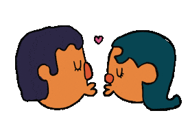 Good Night Kiss Sticker by Ece