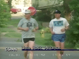 Bill Clinton Running GIF by GIPHY News