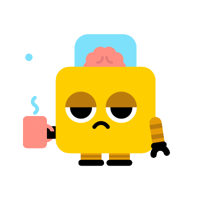 Tired Coffee Sticker by Eptic