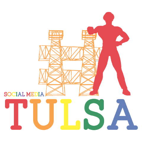 Golden Driller Hashtag Sticker by Social Media Tulsa