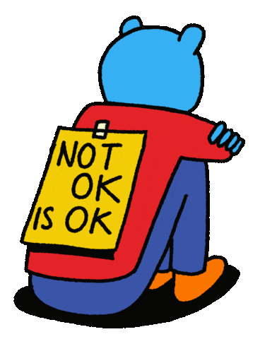 Is Ok Mental Health Sticker by aryamularama