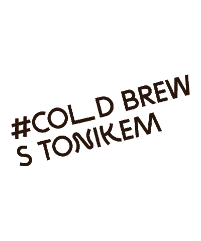 Coffee Beans Cold Brew Sticker by katerinaharcubova