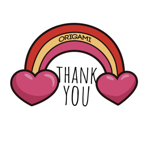 Heart Love Sticker by Origami Bikini