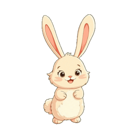 Happy Easter Bunny Sticker By GIF