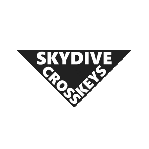 Skydive Cross Keys Sticker