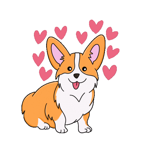 In Love Dog Sticker for iOS & Android | GIPHY