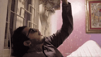 Make It Rain Auction GIF by Knight Riders Sports