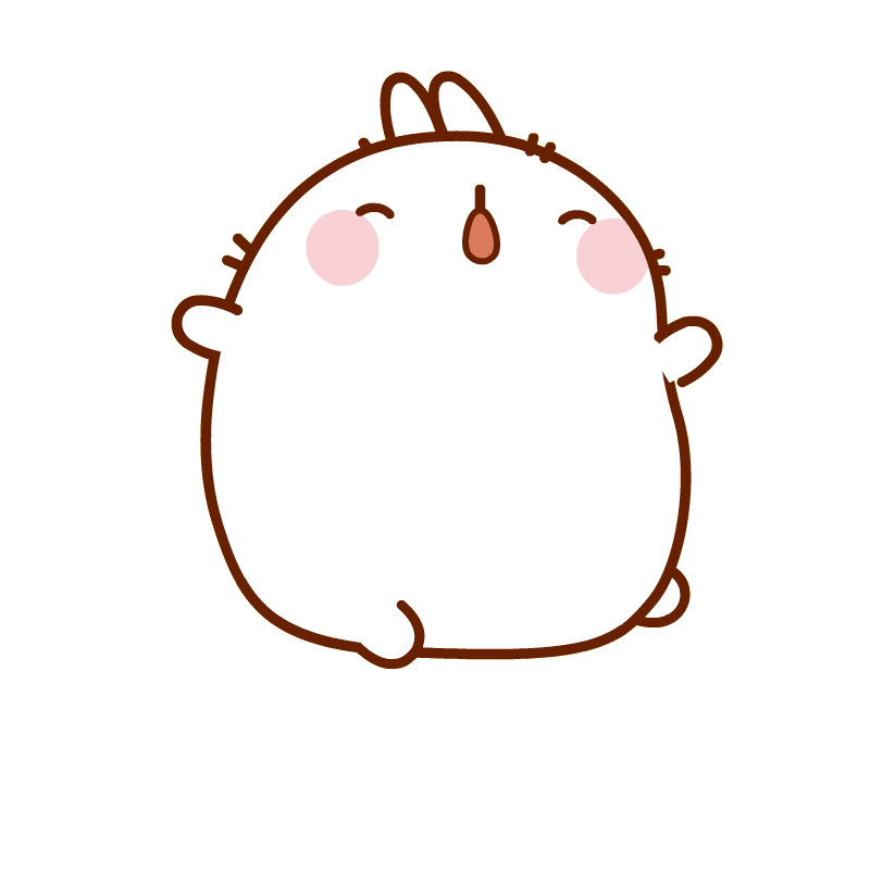 Happy Waking Up Sticker by Molang for iOS & Android | GIPHY